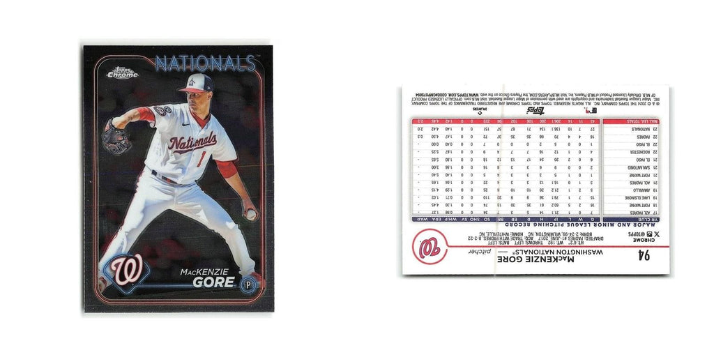MacKenzie Gore 2024 Topps Chrome #94 Washington Nationals Baseball Card NM