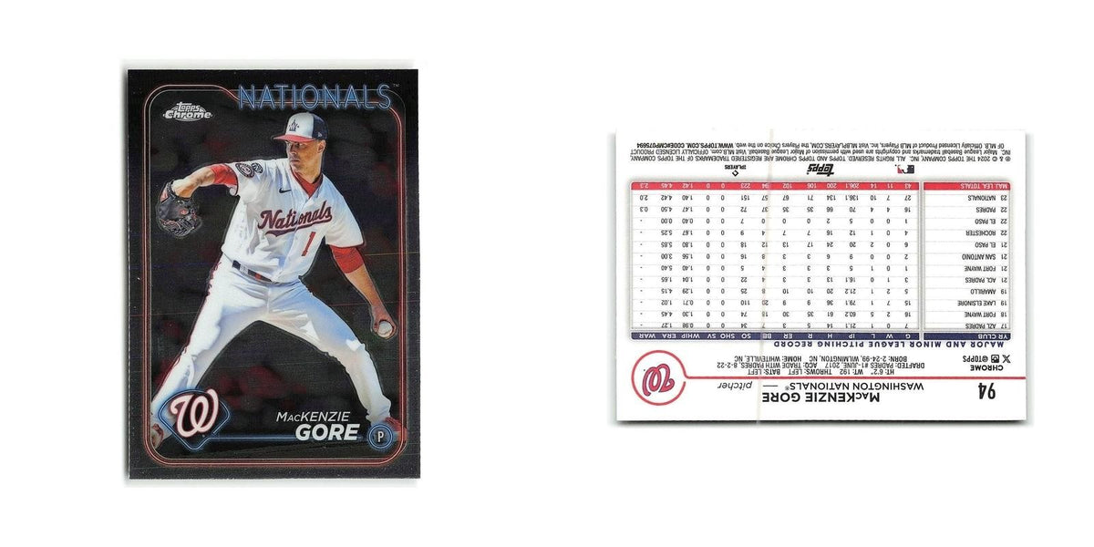 MacKenzie Gore 2024 Topps Chrome #94 Washington Nationals Baseball Card NM