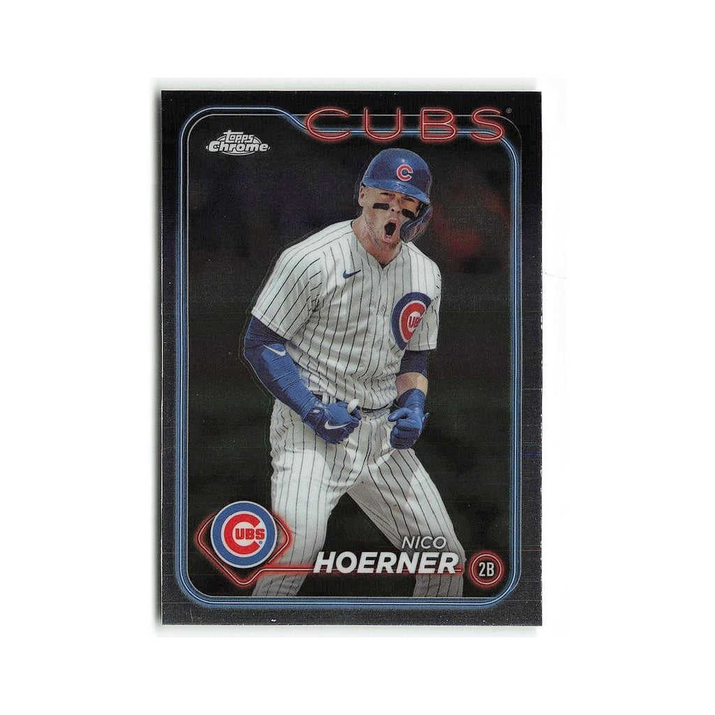 Nico Hoerner 2024 Topps Chrome #141 Chicago Cubs Baseball Card NM