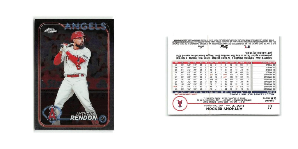 Anthony Rendon 2024 Topps Chrome #61 Los Angeles Angels Baseball Card NM
