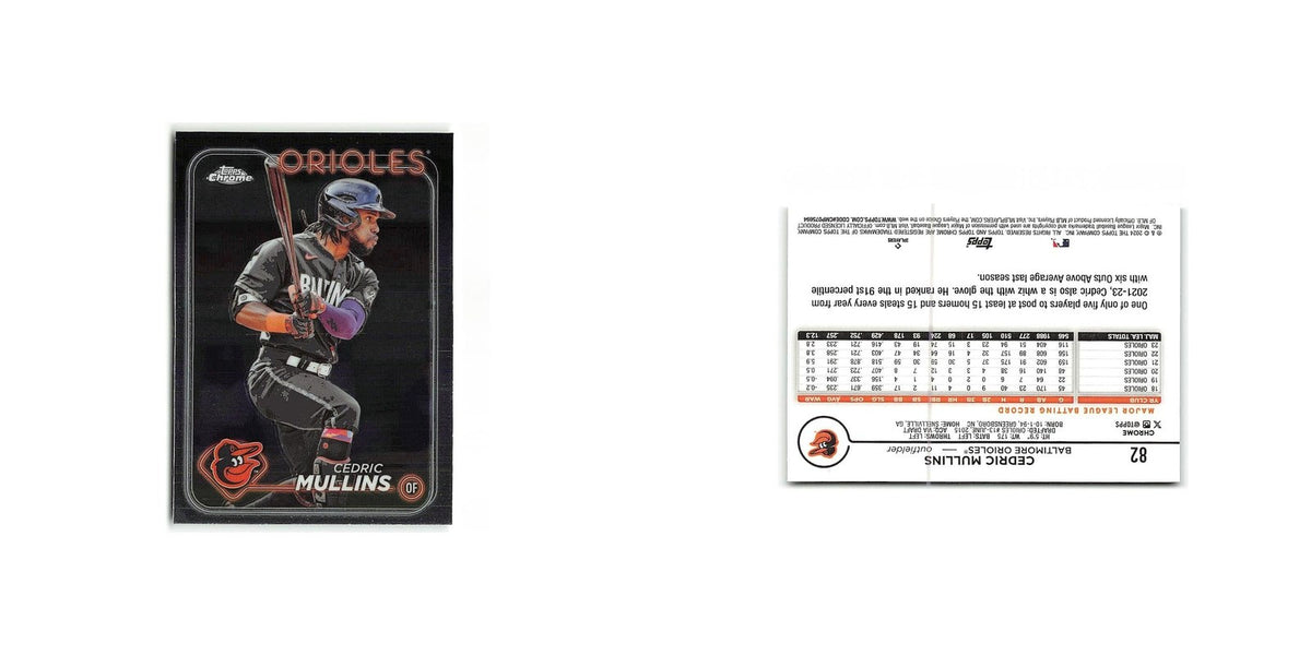 Cedric Mullins 2024 Topps Chrome #82 Baltimore Orioles Baseball Card NM