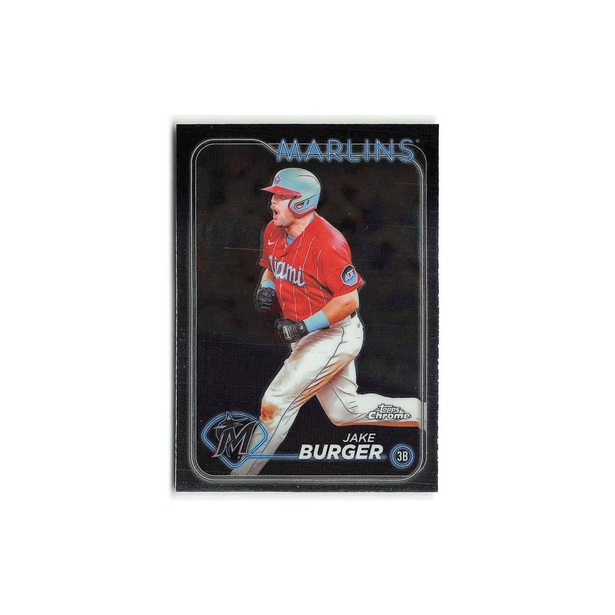 Jake Burger 2024 Topps Chrome #108 Miami Marlins Baseball Card NM