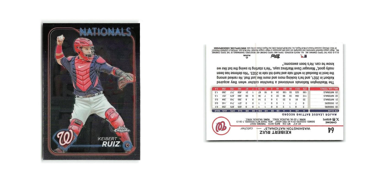 Keibert Ruiz 2024 Topps Chrome #64 Washington Nationals Baseball Card NM