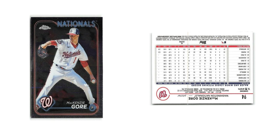 MacKenzie Gore 2024 Topps Chrome #94 Washington Nationals Baseball Card NM