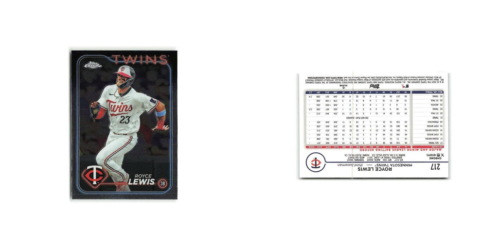 Royce Lewis 2024 Topps Chrome #217 Minnesota Twins Baseball Card NM