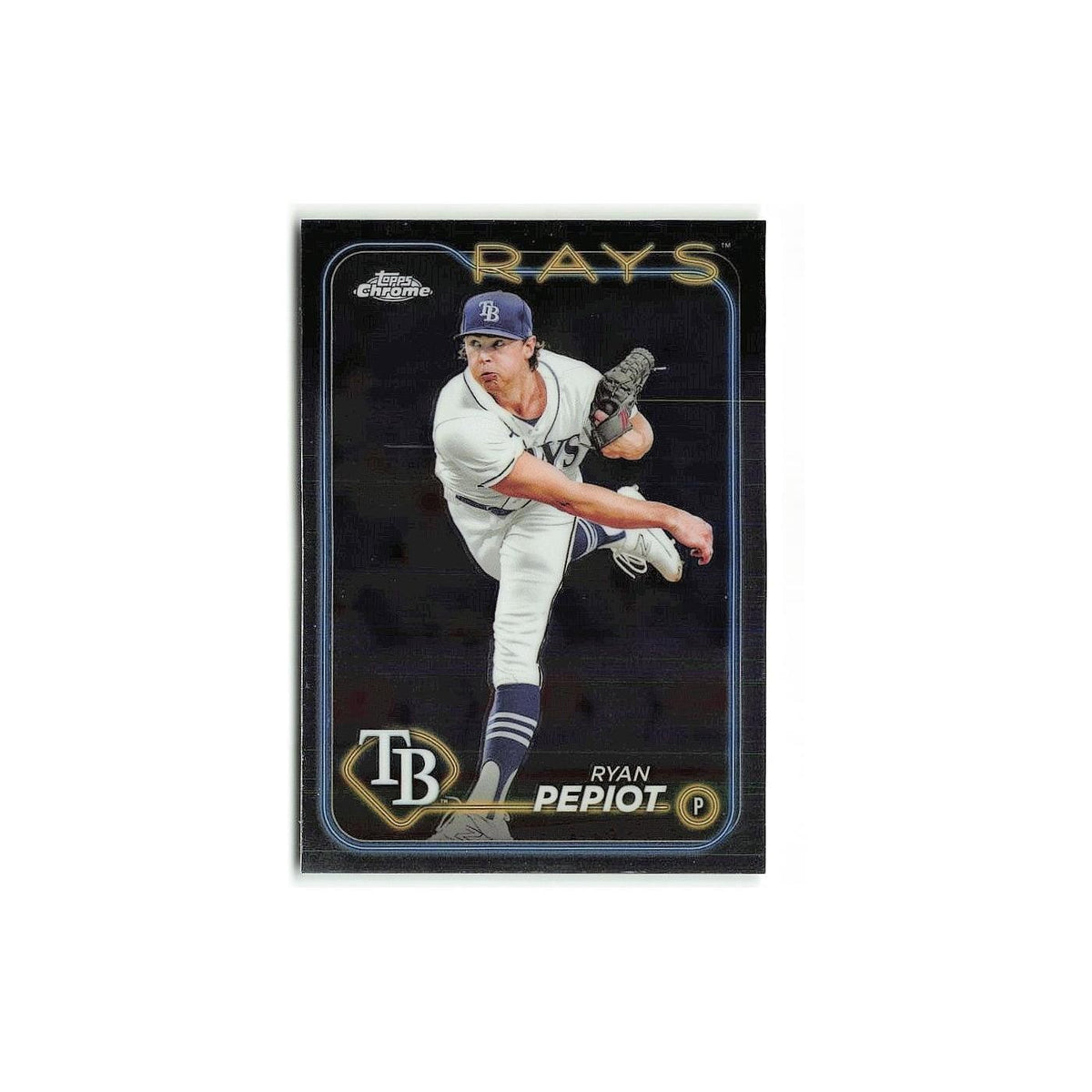 Ryan Pepiot 2024 Topps Chrome #128 Tampa Bay Rays Baseball Card NM