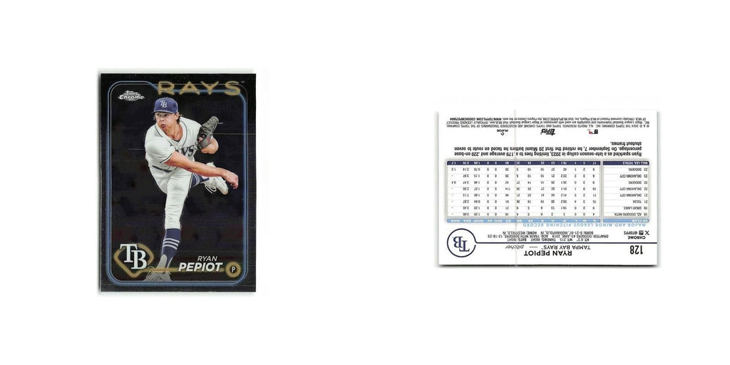 Ryan Pepiot 2024 Topps Chrome #128 Tampa Bay Rays Baseball Card NM