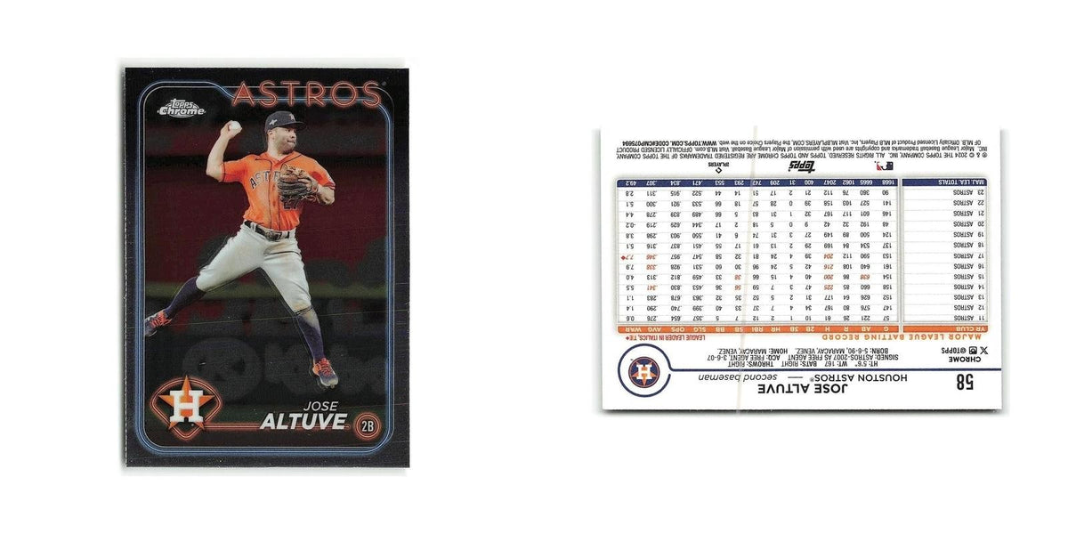Jose Altuve 2024 Topps Chrome #58 Houston Astros Baseball Card NM