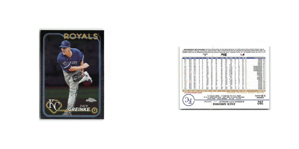 Zack Greinke 2024 Topps Chrome #202 Kansas City Royals Baseball Card NM