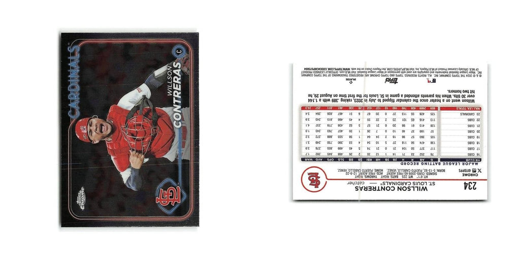 Willson Contreras 2024 Topps Chrome #234 St. Louis Cardinals Baseball Card NM