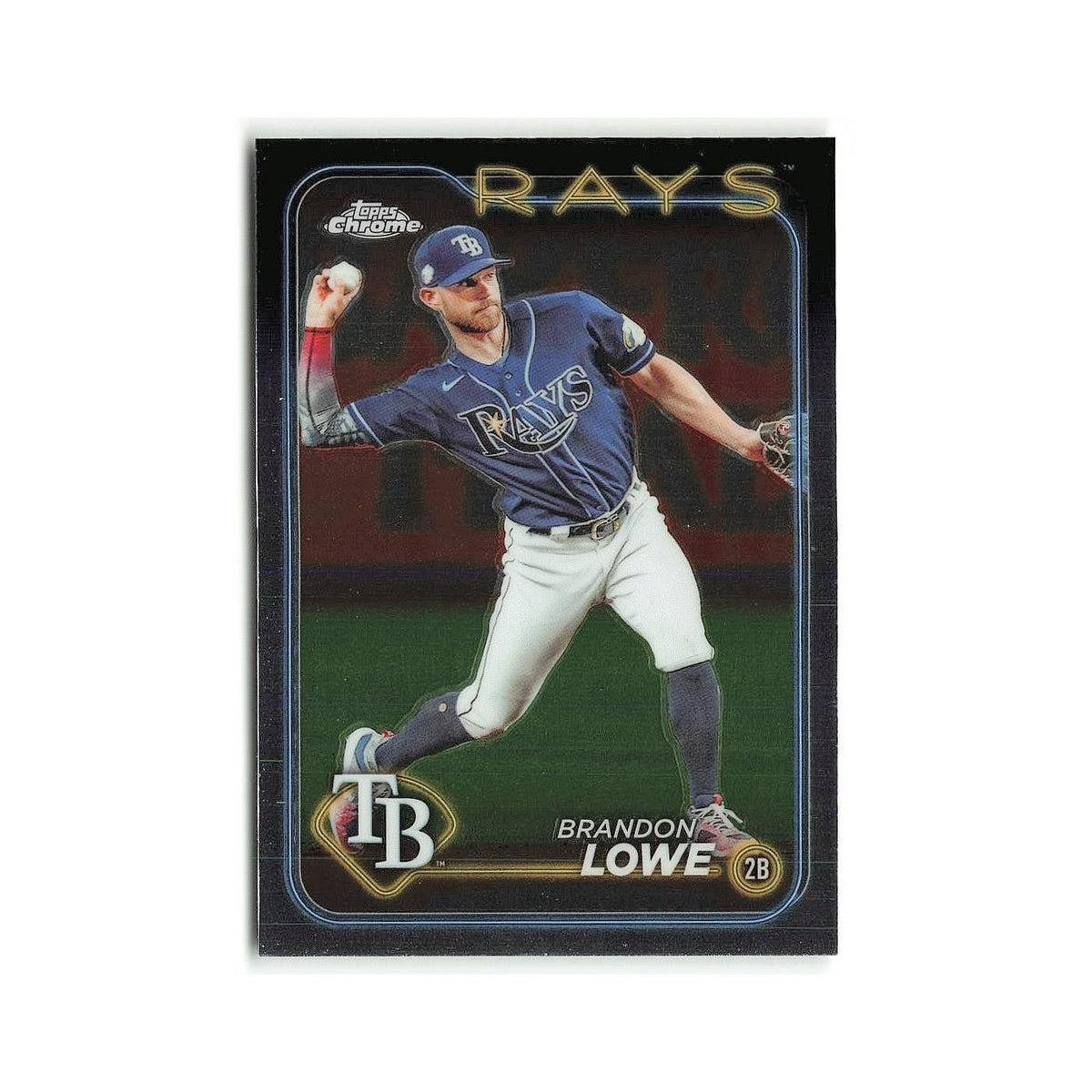 Brandon Lowe 2024 Topps Chrome #286 Tampa Bay Rays Baseball Card NM