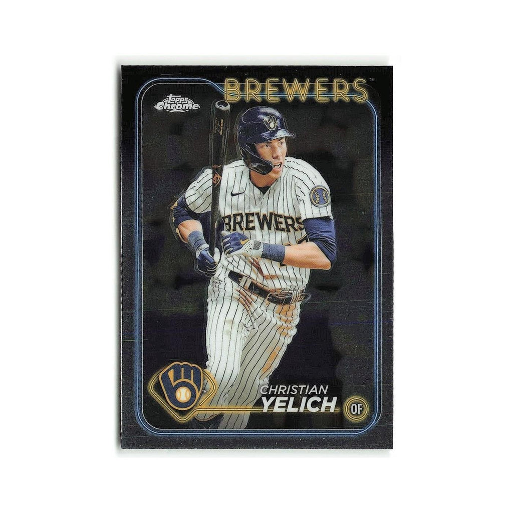 Christian Yelich 2024 Topps Chrome #253 Milwaukee Brewers Baseball Card NM