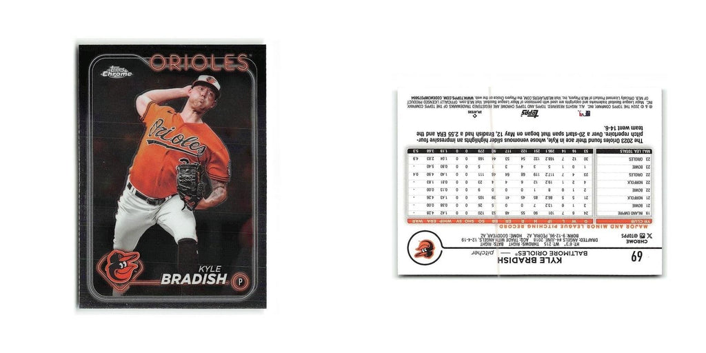 Kyle Bradish 2024 Topps Chrome #69 Baltimore Orioles Baseball Card NM