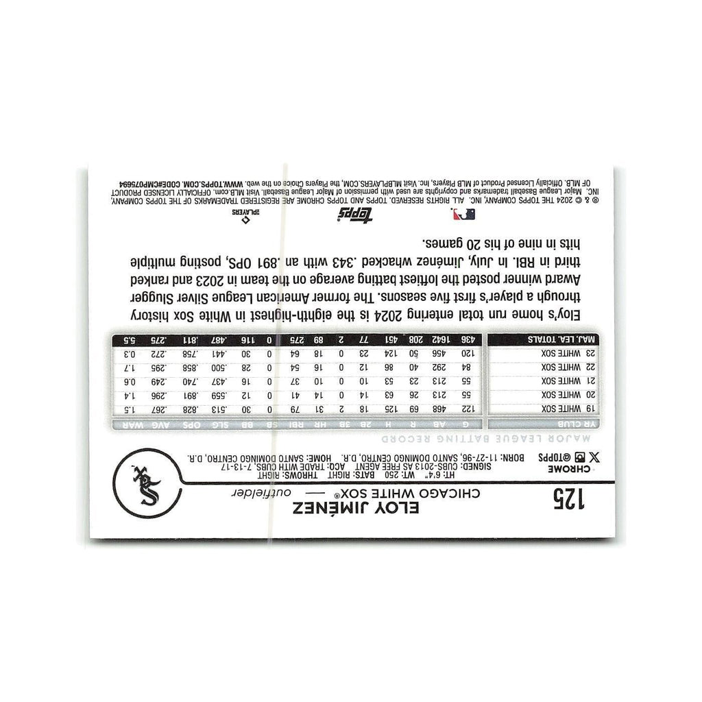 Eloy Jiménez 2024 Topps Chrome #125 Chicago White Sox Baseball Card NM