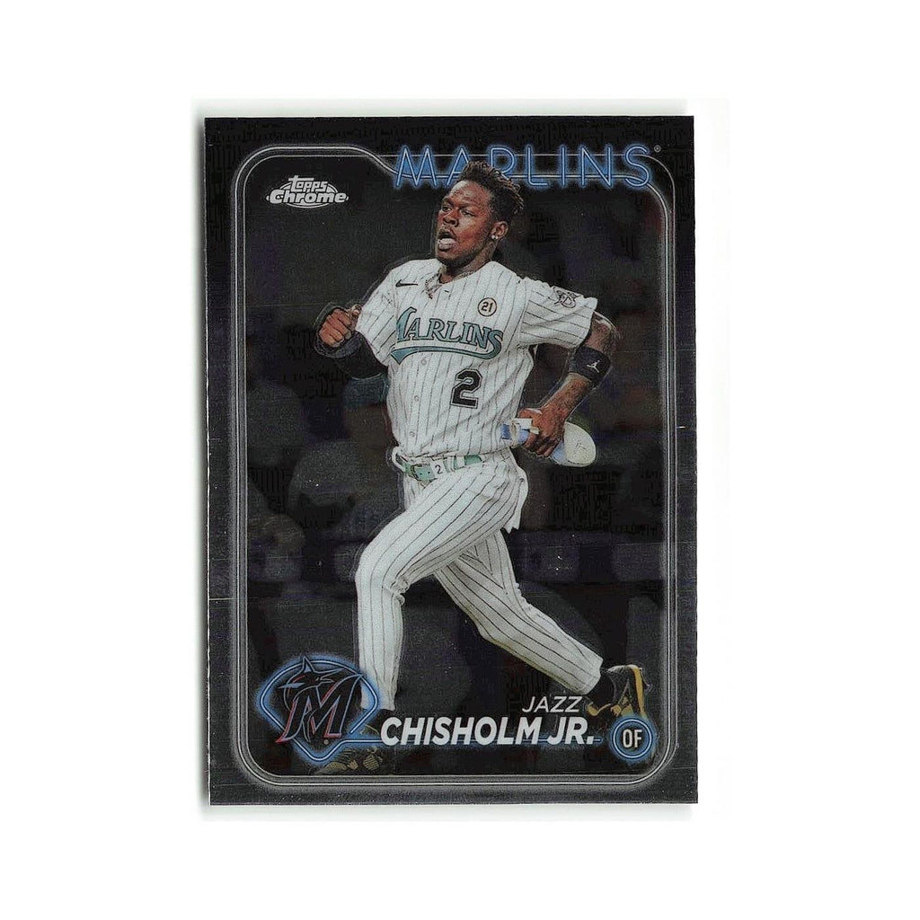 Jazz Chisholm Jr. 2024 Topps Chrome #70 Miami Marlins Baseball Card NM