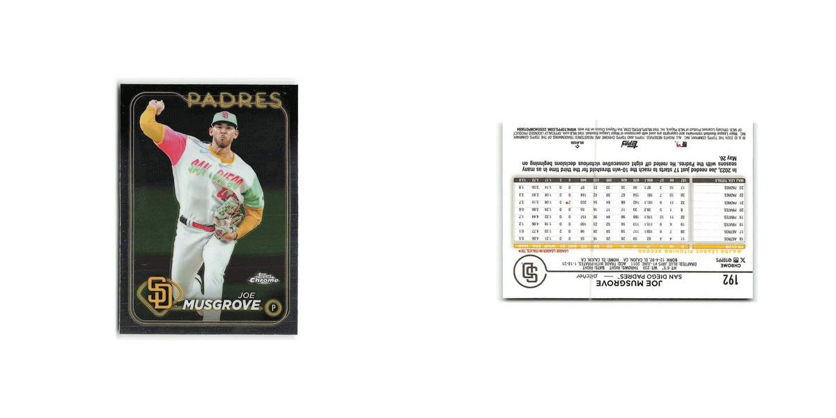 Joe Musgrove 2024 Topps Chrome #192 San Diego Padres Baseball Card NM