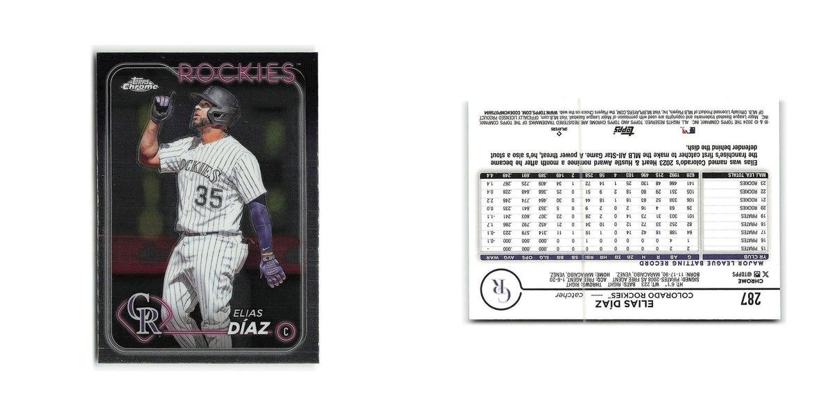 Elias Díaz 2024 Topps Chrome #287 Colorado Rockies Baseball Card NM