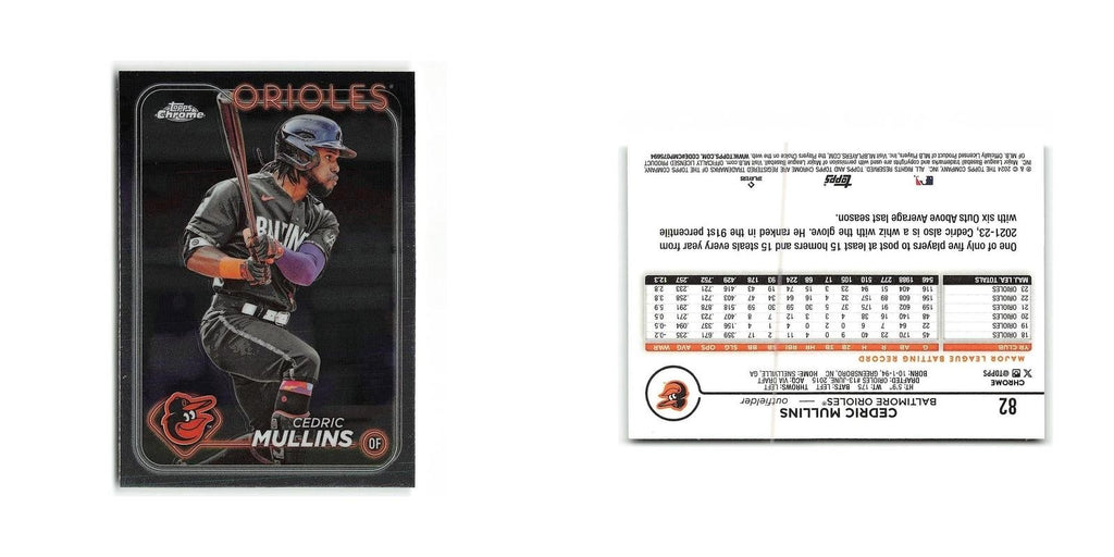 Cedric Mullins 2024 Topps Chrome #82 Baltimore Orioles Baseball Card NM