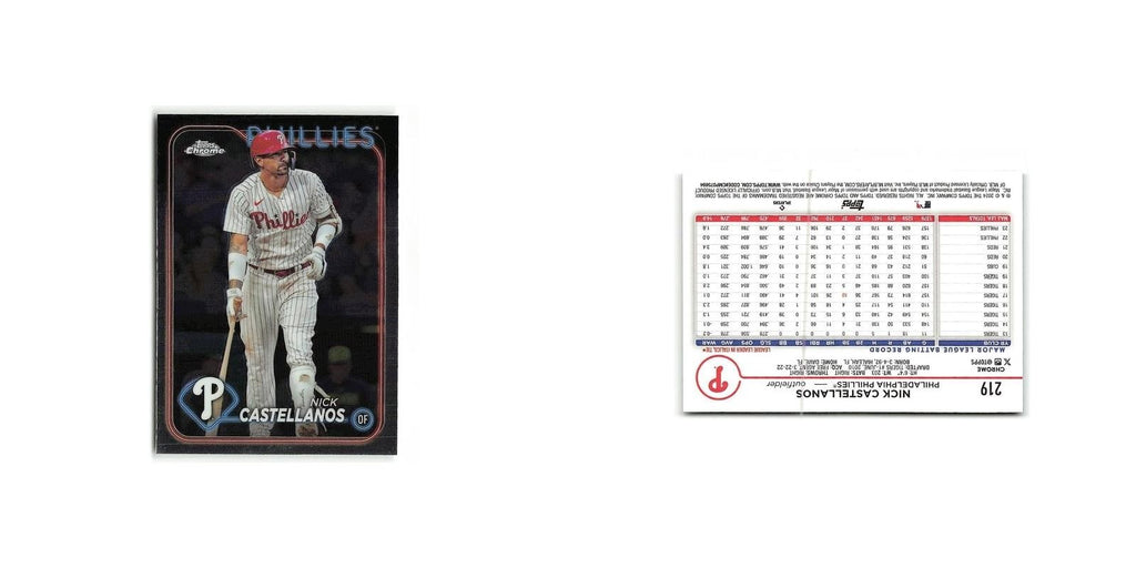Nick Castellanos 2024 Topps Chrome #219 Philadelphia Phillies Baseball Card NM
