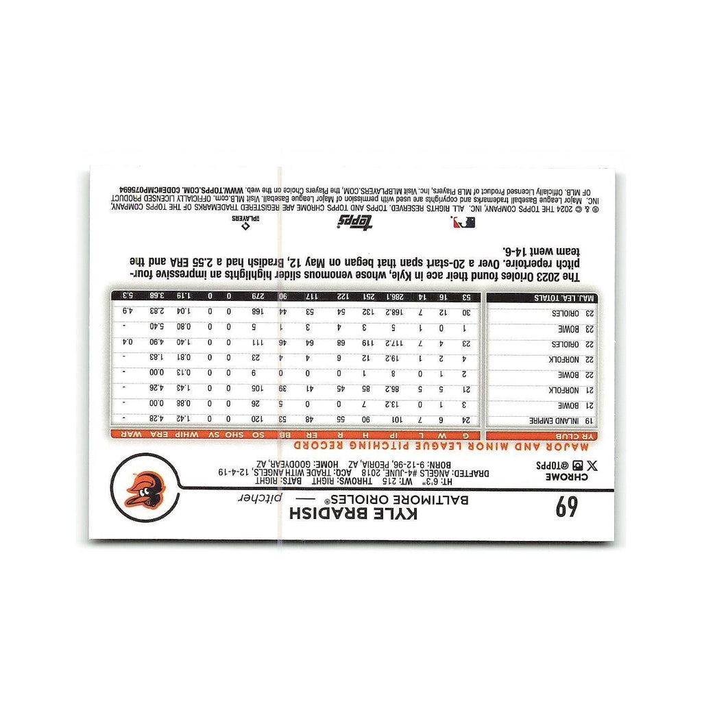 Kyle Bradish 2024 Topps Chrome #69 Baltimore Orioles Baseball Card NM