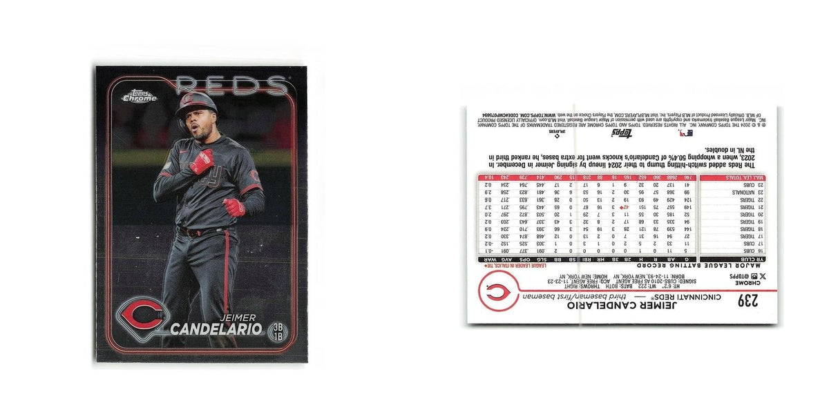 Jeimer Candelario 2024 Topps Chrome #239 Cincinnati Reds Baseball Card NM