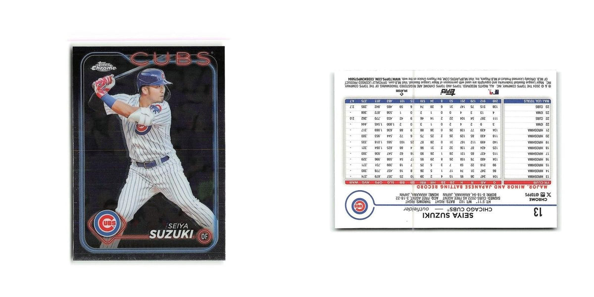 Seiya Suzuki 2024 Topps Chrome #13 Chicago Cubs Baseball Card NM