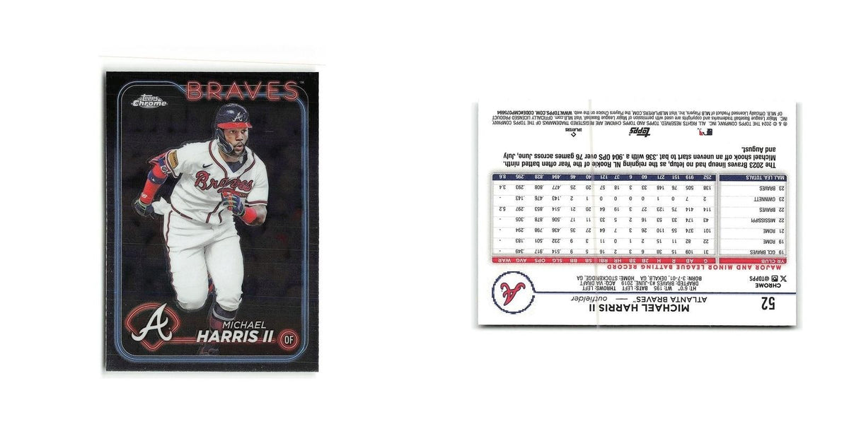 Michael Harris II 2024 Topps Chrome #52 Atlanta Braves Baseball Card NM