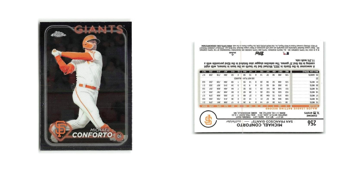 Michael Conforto 2024 Topps Chrome #256 San Francisco Giants Baseball Card NM