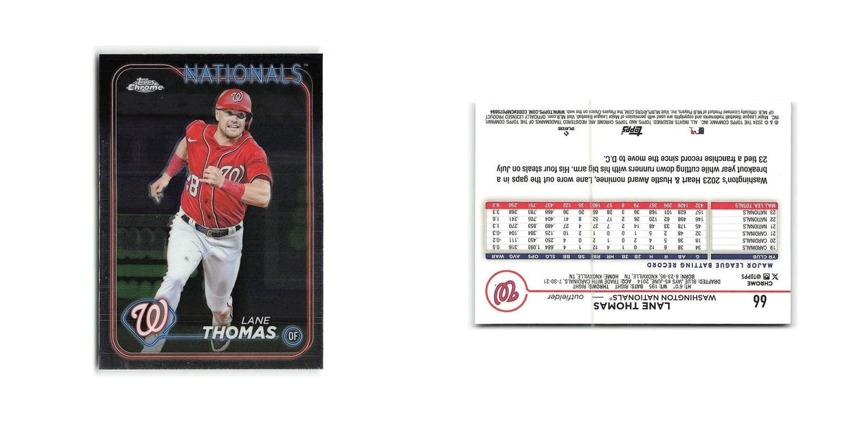 Lane Thomas 2024 Topps Chrome #66 Washington Nationals Baseball Card NM