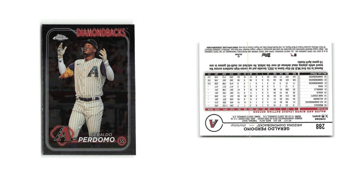 Geraldo Perdomo 2024 Topps Chrome #288 Arizona Diamondbacks Baseball Card NM