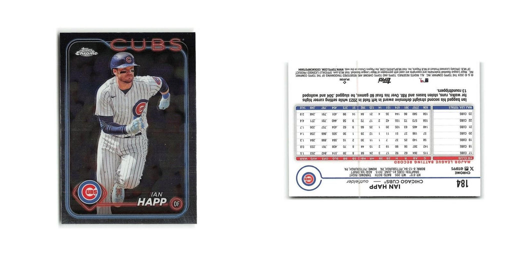 Ian Happ 2024 Topps Chrome #184 Chicago Cubs Baseball Card NM