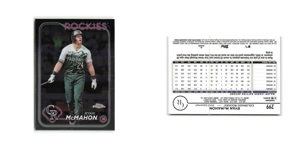 Ryan McMahon 2024 Topps Chrome #299 Colorado Rockies Baseball Card NM