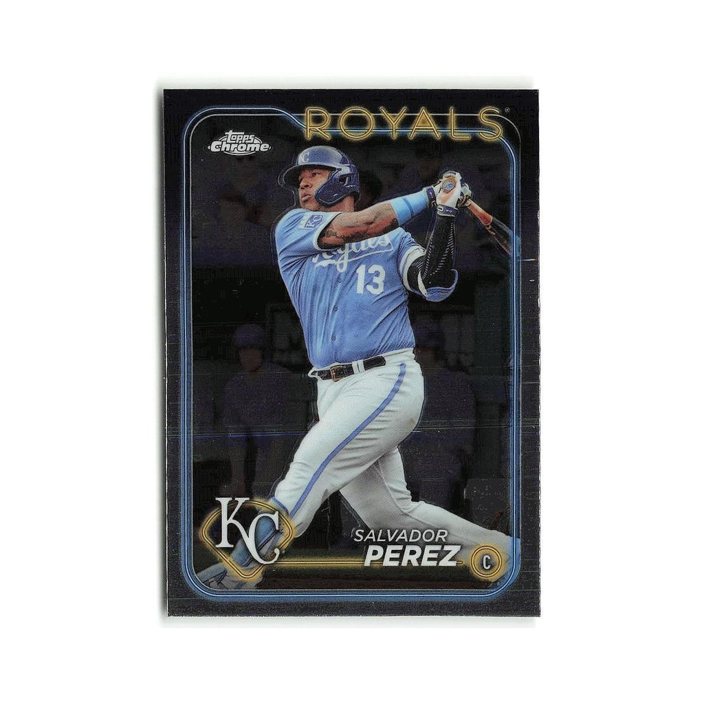 Salvador Perez 2024 Topps Chrome #117 Kansas City Royals Baseball Card NM