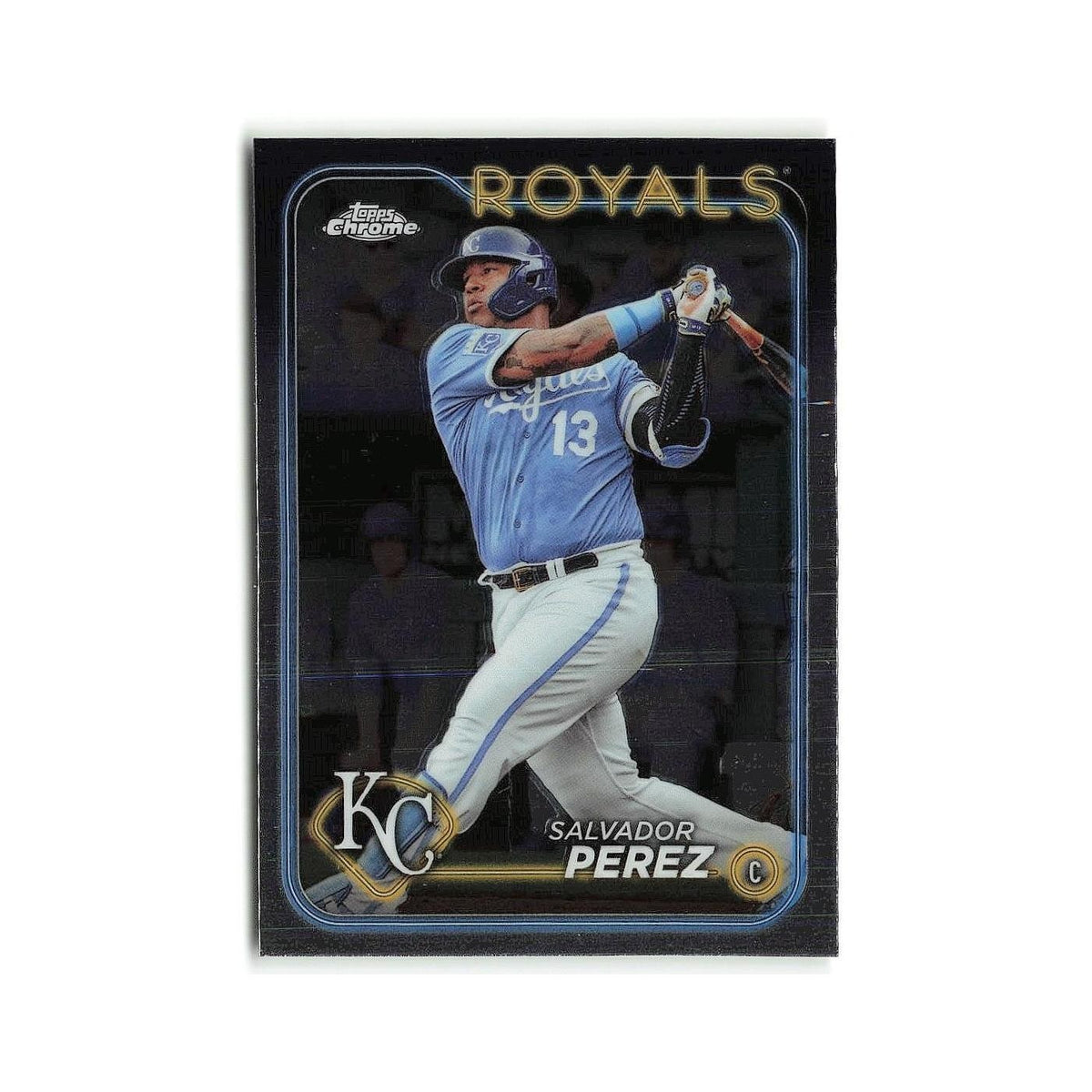 Salvador Perez 2024 Topps Chrome #117 Kansas City Royals Baseball Card NM