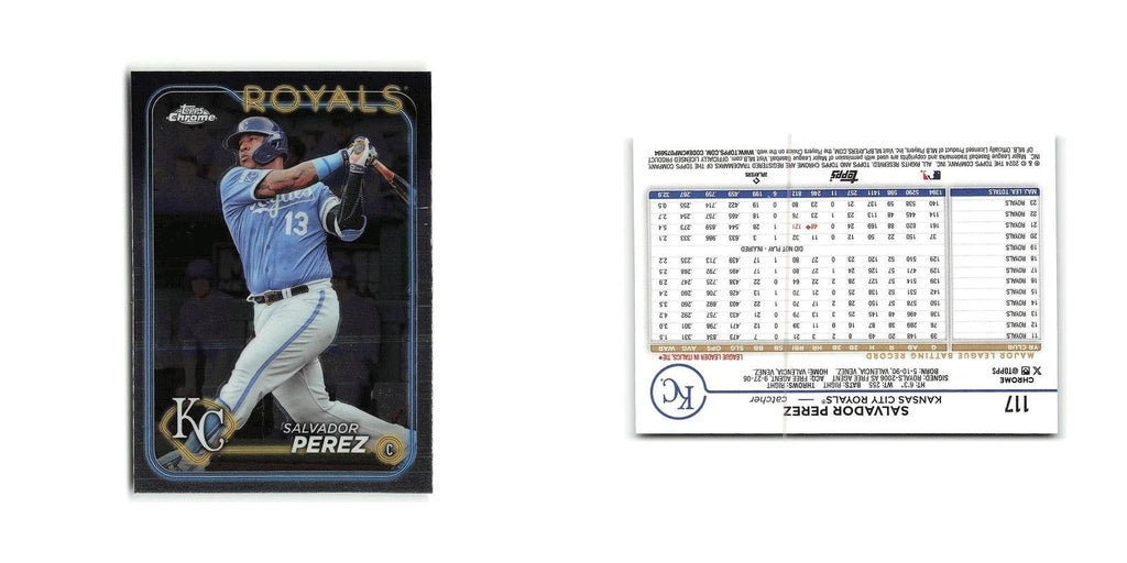 Salvador Perez 2024 Topps Chrome #117 Kansas City Royals Baseball Card NM