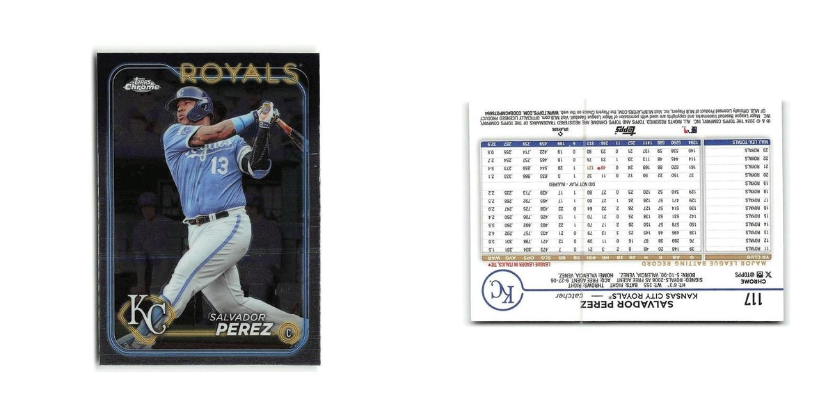 Salvador Perez 2024 Topps Chrome #117 Kansas City Royals Baseball Card NM