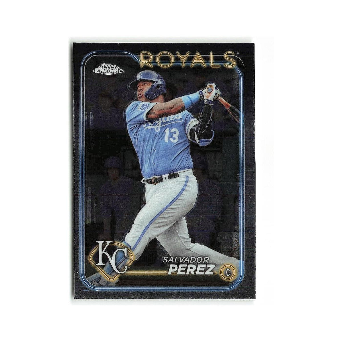 Salvador Perez 2024 Topps Chrome #117 Kansas City Royals Baseball Card NM