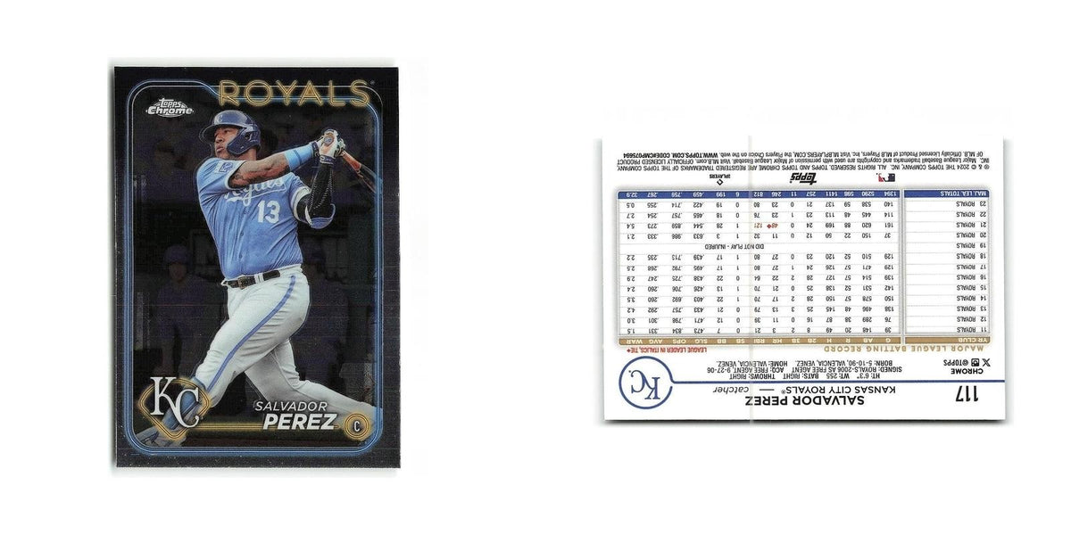 Salvador Perez 2024 Topps Chrome #117 Kansas City Royals Baseball Card NM