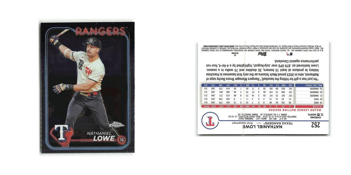Nathaniel Lowe 2024 Topps Chrome #252 Texas Rangers Baseball Card NM