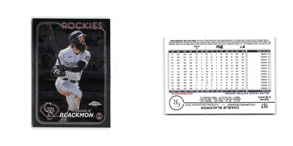 Charlie Blackmon 2024 Topps Chrome #157 Colorado Rockies Baseball Card NM