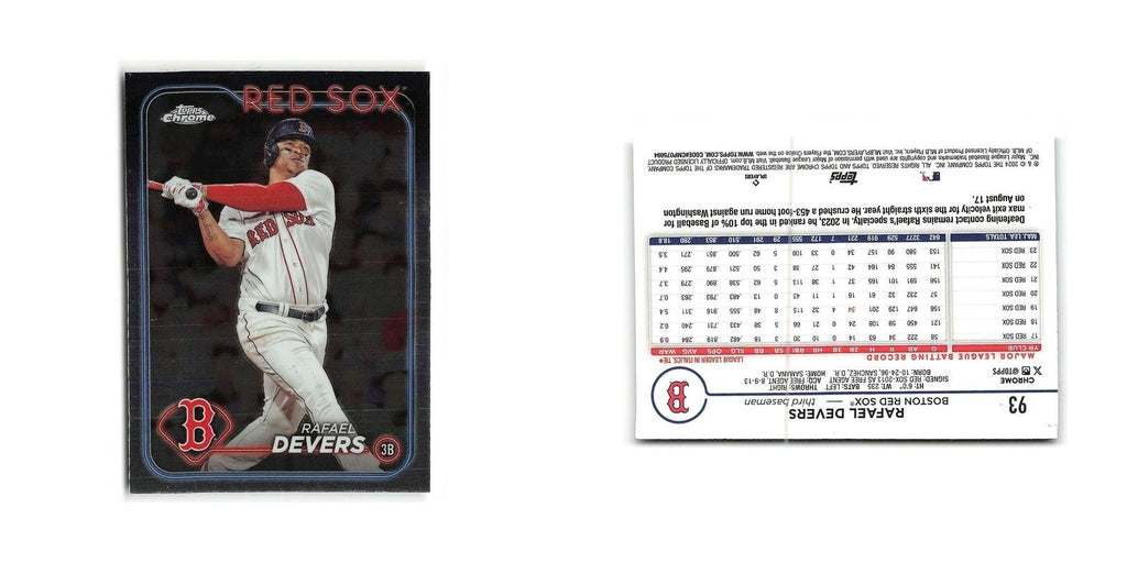 Rafael Devers 2024 Topps Chrome #93 Boston Red Sox Baseball Card NM