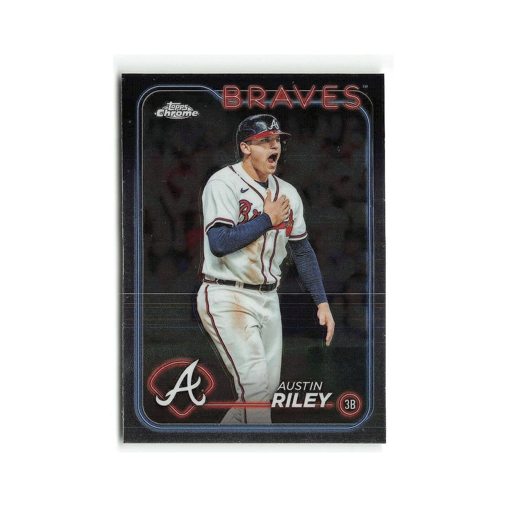 Austin Riley 2024 Topps Chrome #84 Atlanta Braves Baseball Card NM