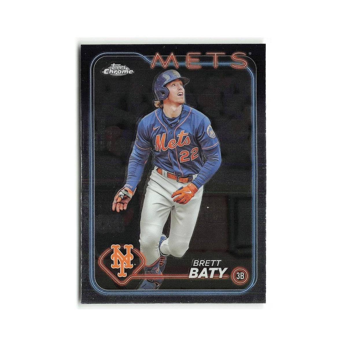 Brett Baty 2024 Topps Chrome #17 New York Mets Baseball Card NM