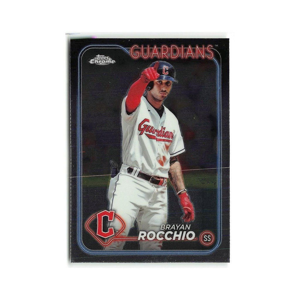 Brayan Rocchio 2024 Topps Chrome #113 Cleveland Guardians Baseball Card NM