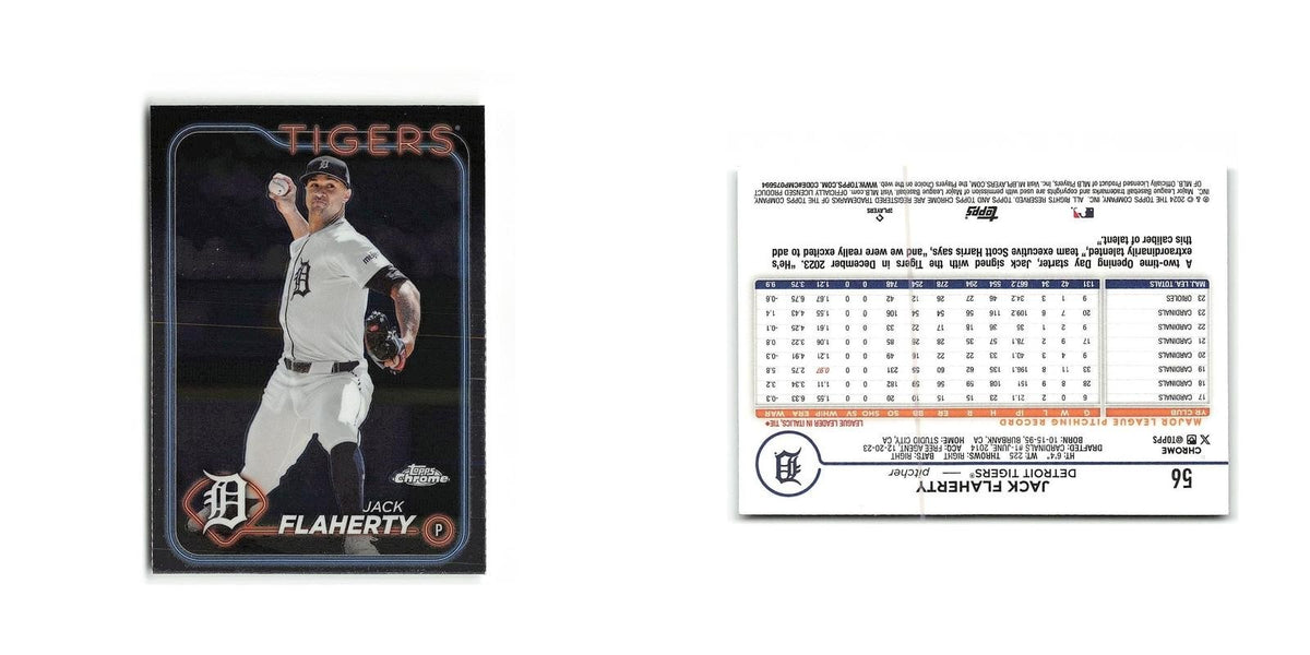 Jack Flaherty 2024 Topps Chrome #56 Detroit Tigers Baseball Card NM