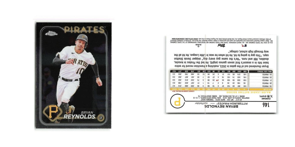 Bryan Reynolds 2024 Topps Chrome #146 Pittsburgh Pirates Baseball Card NM