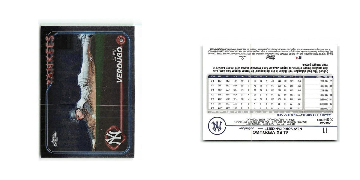 Alex Verdugo 2024 Topps Chrome #11 New York Yankees Baseball Card NM