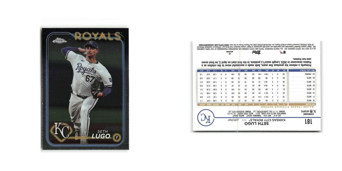 Seth Lugo 2024 Topps Chrome #181 Kansas City Royals Baseball Card NM