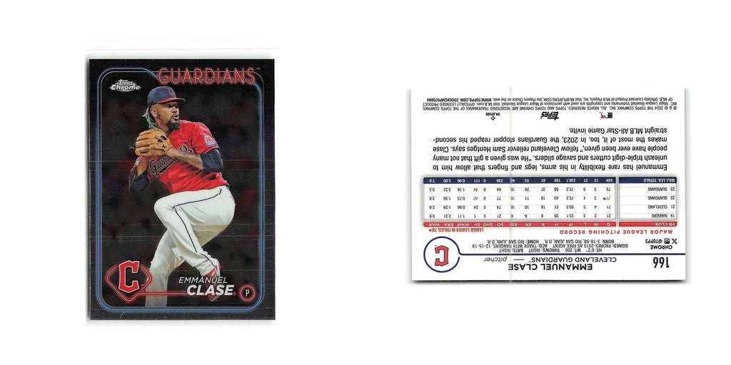 Emmanuel Clase 2024 Topps Chrome #166 Cleveland Guardians Baseball Card NM