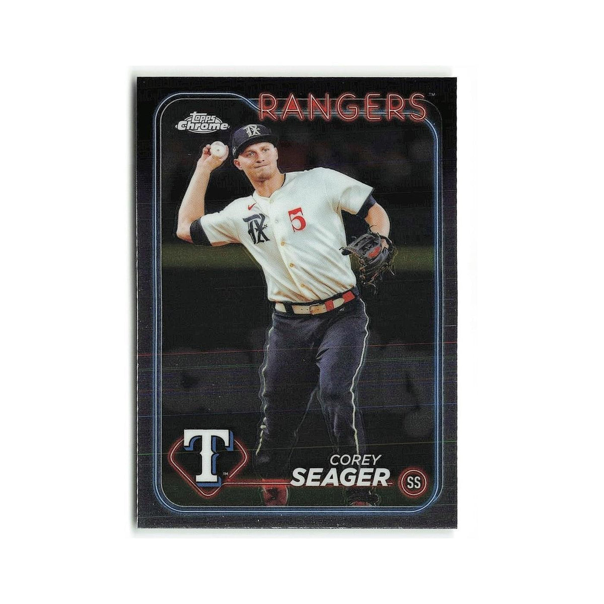 Corey Seager 2024 Topps Chrome #100 Texas Rangers Baseball Card NM